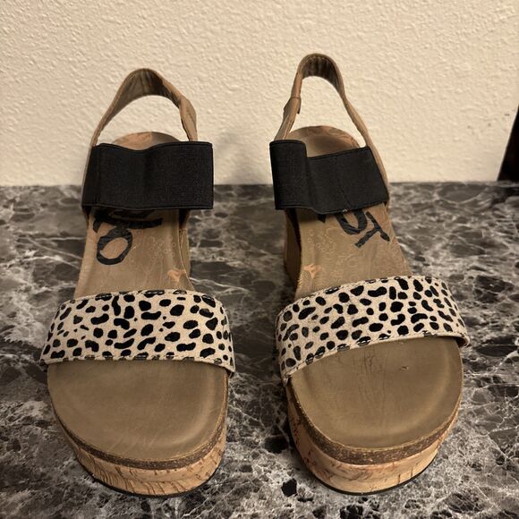 $125 Women’s OTBT Cork Bushnell Wedge Sandals Size 7.5 - Picture 3 of 7